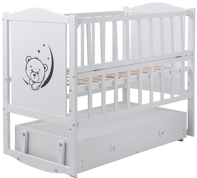 Купити Ліжко Babyroom Теді Т-03 (маятник, ящик, відкидний бік) 4 669 грн недорого, дешево
