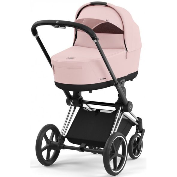 Купити Коляска дитяча 2 в 1 Cybex Priam Peach Pink шасі Chrome Black 51 600 грн недорого, дешево