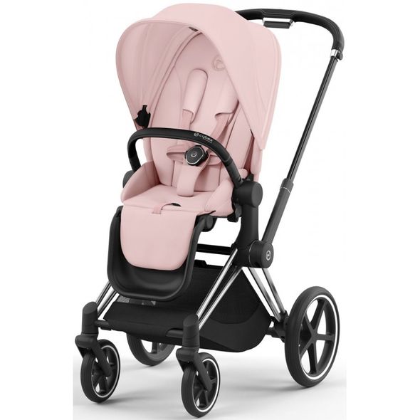 Купити Коляска дитяча 2 в 1 Cybex Priam Peach Pink шасі Chrome Black 51 600 грн недорого, дешево