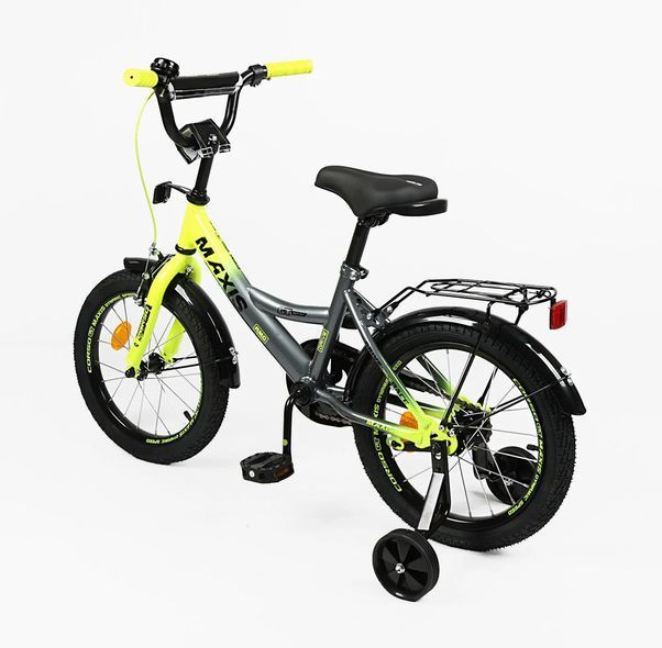 Купити Велосипед дитячий CORSO 16" Maxis MX-40771 (стальна рама, ручні гальма, допоміжні колеса) 3 324 грн недорого, дешево