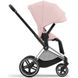 Купити Коляска дитяча 2 в 1 Cybex Priam Peach Pink шасі Chrome Black 51 600 грн недорого