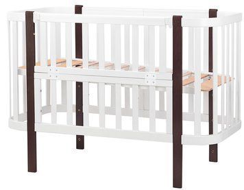 Купить Кровать-трансформер Babyroom Луна белая - венге 4 899 грн недорого