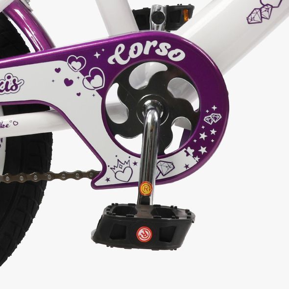 Купити Велосипед дитячий CORSO 14" Maxis MX-34903 (стальна рама, ручні гальма, допоміжні колеса) 3 151 грн недорого, дешево