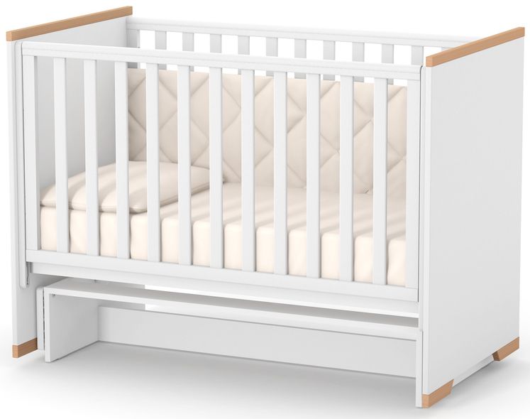 Купить Кроватка детская Верес Сиэтл бело-буковая 5 490 грн недорого