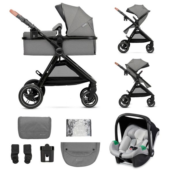 Купити Коляска дитяча 3 в 1 Kinderkraft Esme Moonlight Grey 10 990 грн недорого, дешево