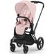 Купити Коляска дитяча 2 в 1 Cybex Priam Peach Pink шасі Matt Black 51 600 грн недорого