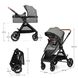 Купити Коляска дитяча 3 в 1 Kinderkraft Esme Moonlight Grey 10 990 грн недорого