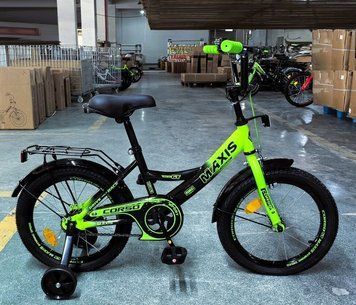Купить Детский велосипед CORSO 16" Maxis MX-10822 (стальная рама, ручные томоза, дополнительные колеса) 3 324 грн недорого