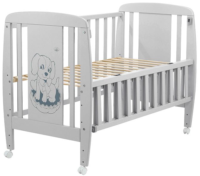Купить Кровать Babyroom Собачка 1 (откидной бок, колеса) DSO-01 3 675 грн недорого