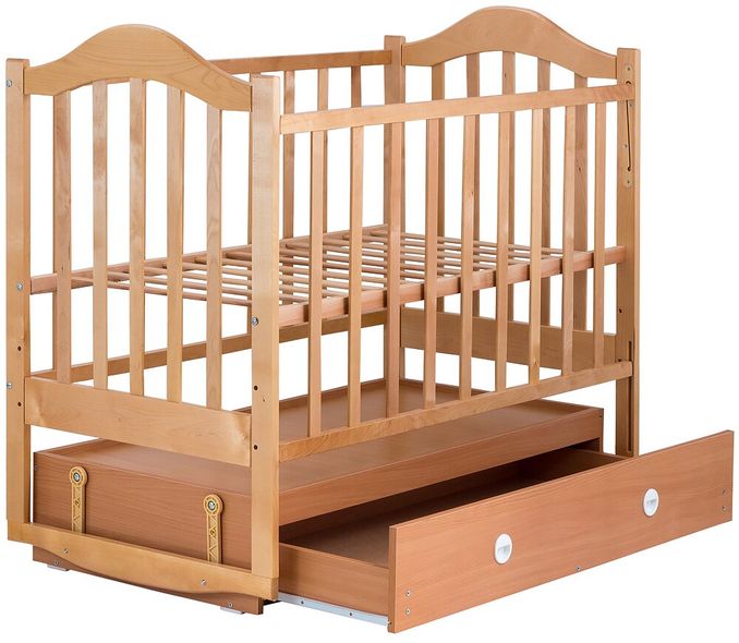 Купити Ліжко Babyroom Діна D304 лаковане (маятник, ящик) 2 400 грн недорого, дешево