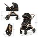 Купити Коляска дитяча 3 в 1 Kinderkraft Esme Pure Black 10 990 грн недорого