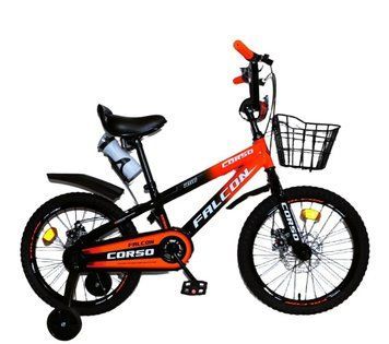 Купить Велосипед детский CORSO 18" Falcon FC-18514 (стальная рама, дисковые тормоза, звонок, бутылочка) 3 737 грн недорого