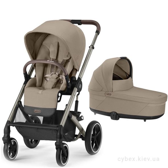 Купити Коляска дитяча 2 в 1 Cybex Balios S Lux Taupe Almond Beige 27 839 грн недорого, дешево