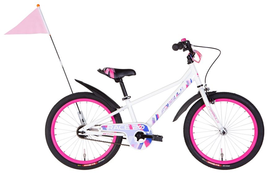 Купити Велосипед дитячий Formula 20" Race білий з рожевим 4 904 грн недорого, дешево