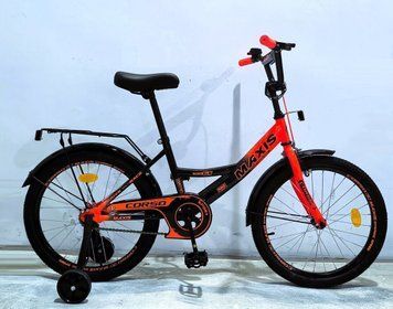 Купить Детский велосипед CORSO 16" Maxis MX-17354 (стальная рама, ручные томоза, дополнительные колеса) 3 324 грн недорого