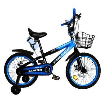 Купить Велосипед детский CORSO 18" Falcon FC-18674 (стальная рама, дисковые тормоза, звонок, бутылочка) 3 737 грн недорого