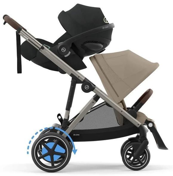 Купити Прогулянкова коляска Cybex е-Gazelle S Almond Beige (з електродвигуном та функцією заколисування) 47 800 грн недорого, дешево