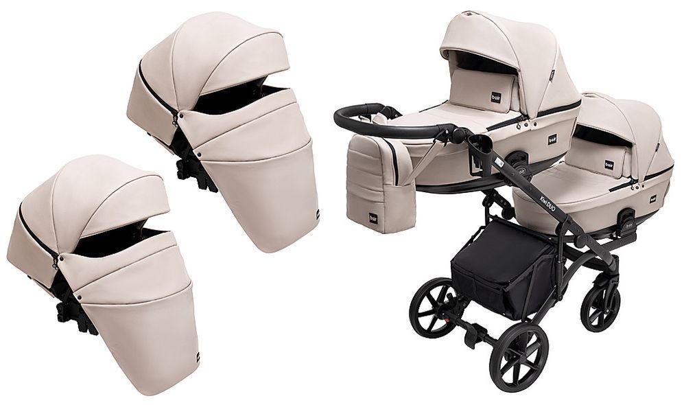 Купити Коляска 2 в 1 для двійні Bair Kiwi DUO ECO BKD-33-1 28 999 грн недорого, дешево
