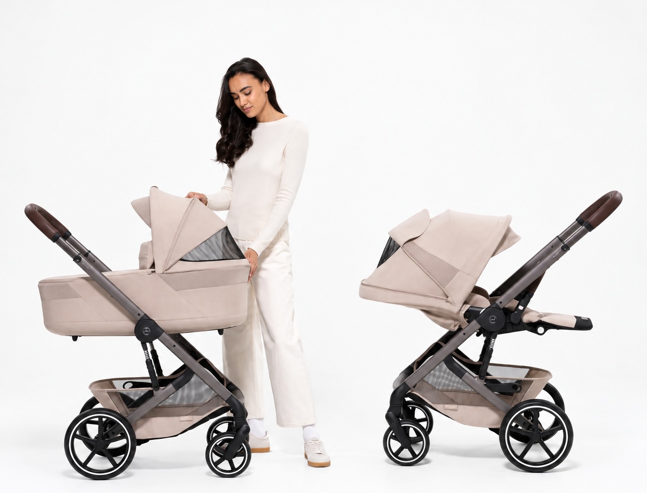 Детская коляска 2 в 1 Cybex Balios S Lux со складывающейся люлькой